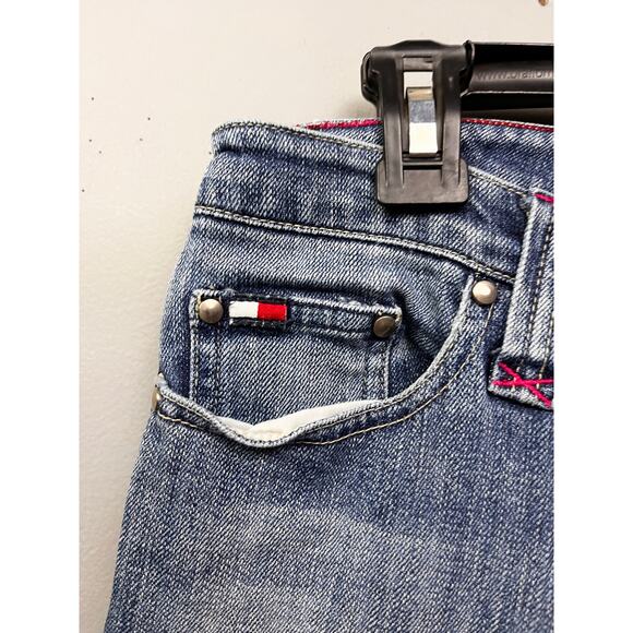 TOMMY HILFIGER‎ Jeans Womens size 8 Vintage Low Rise Flare Bell Bottoms Denim - Picture 6 of 9